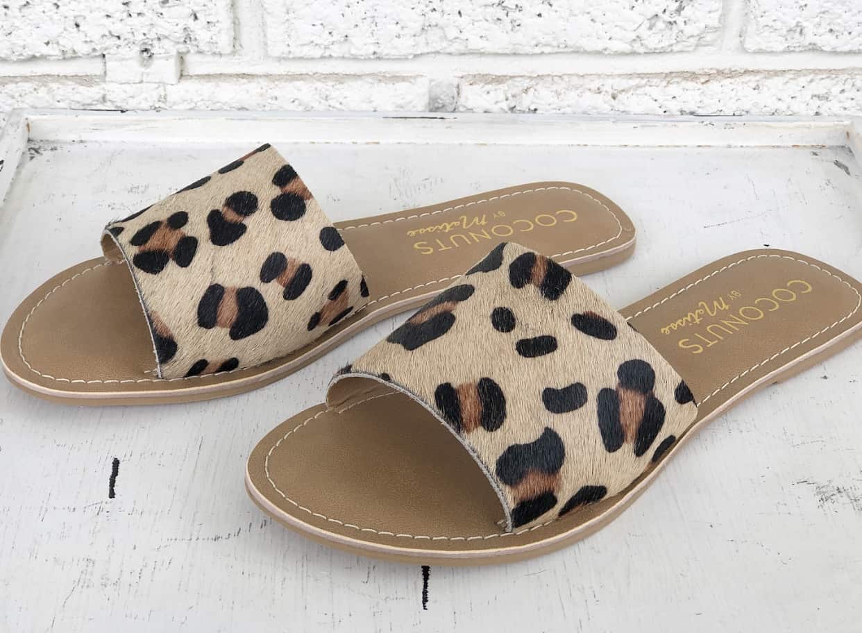 Matisse hot sale leopard slides