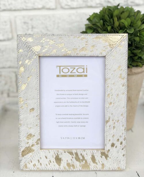 5x7 Golden Cowhide Frame