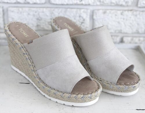 Nat Shimmer Suede Monica Mule
