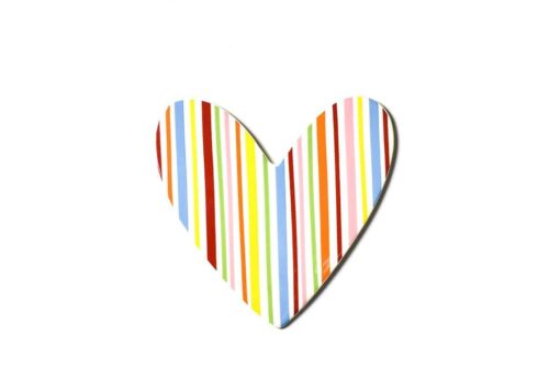 Striped Big Heart Attachment