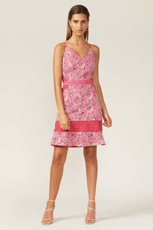 Lisa Fuchsia Mini Dress