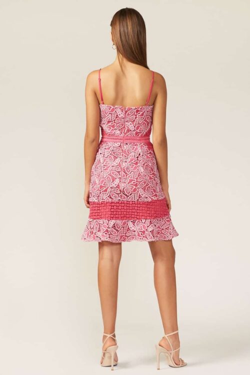 Lisa Fuchsia Mini Dress - Image 2
