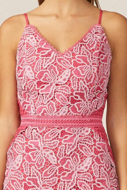 Lisa Fuchsia Mini Dress - Image 3