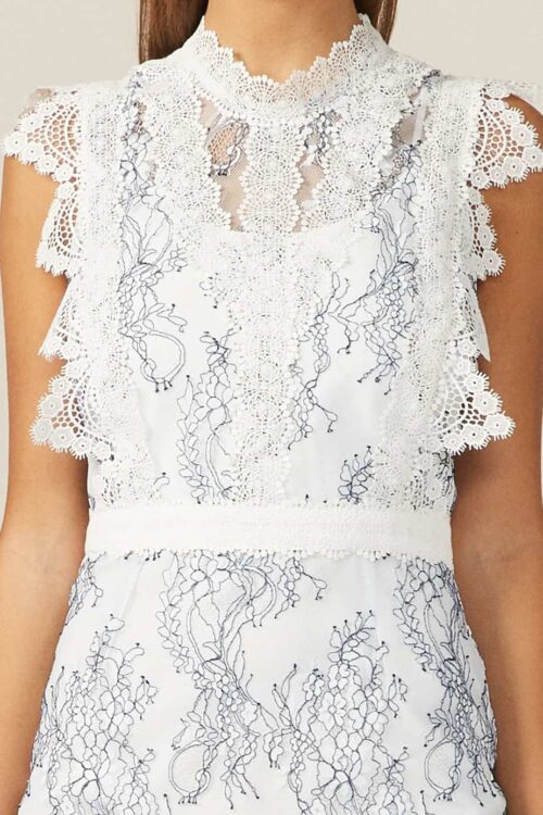 Hattie White/Navy Dress - Image 3