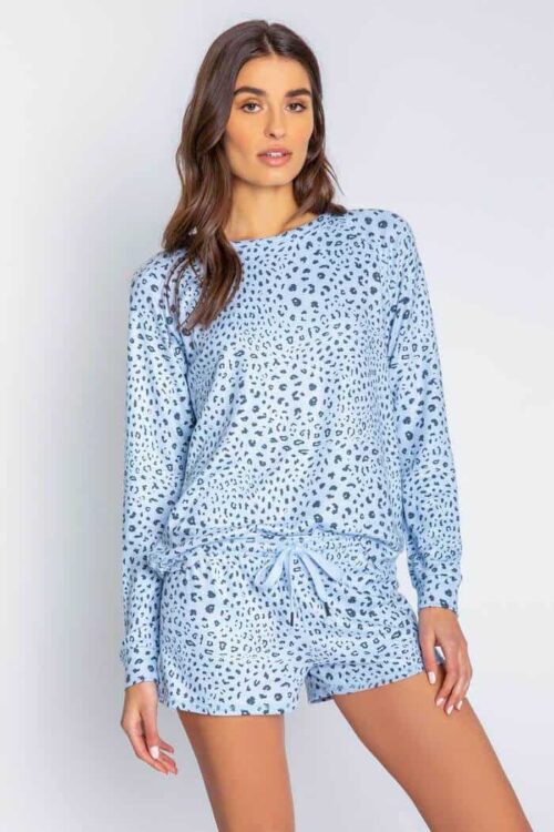L/S Blue Pty Top