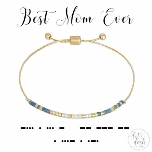 Best Mom Ever Morse Code Bracelet