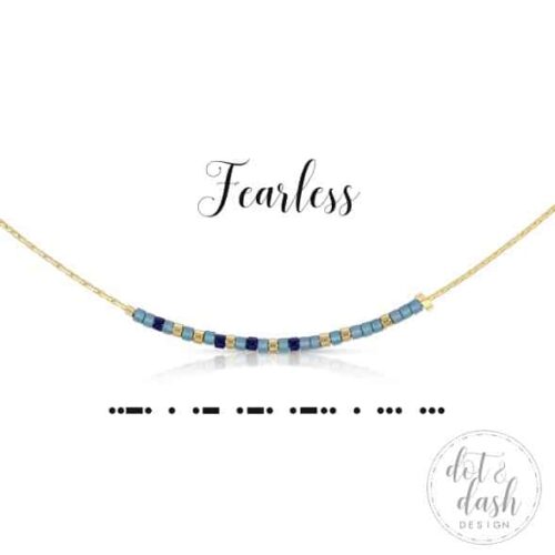 Fearless Morse Code Necklace