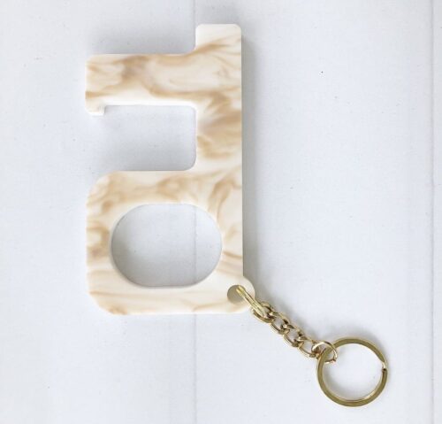 Blonde Tortoise Hands Free Keychain