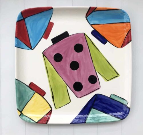 Jockey Jersey Large Square Platter