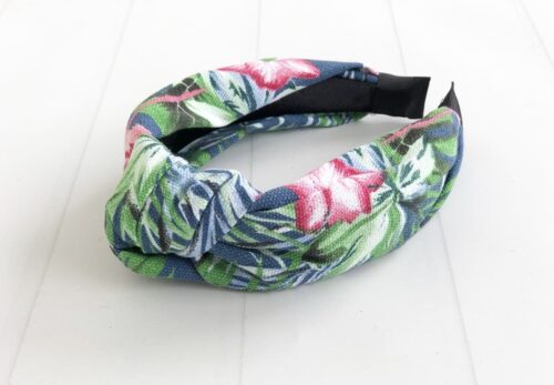 Tropical Printed Knotted Headband