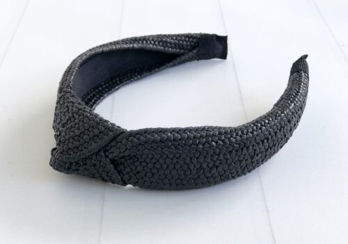Black Rattan Woven Headband