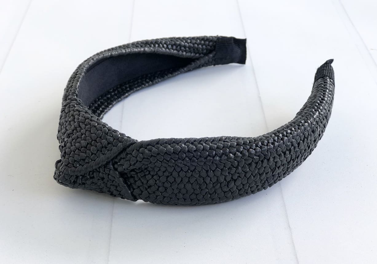 Black Rattan Woven Headband - Peggy's Gifts & Accessories