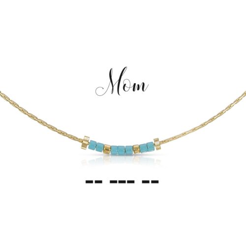 Mom Morse Code Necklace