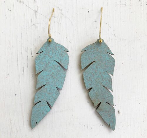 Feathers/Leaves Earring