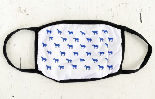 Blue Lex Horse Face Mask