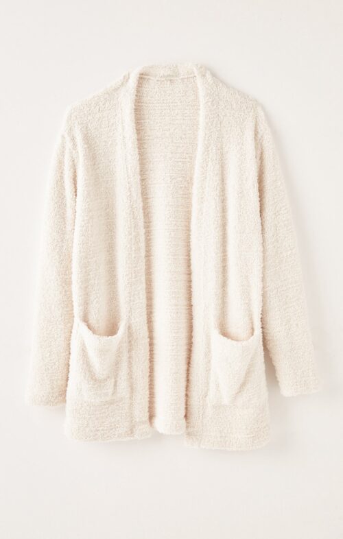 Carrie Eyelash Bone Cardi