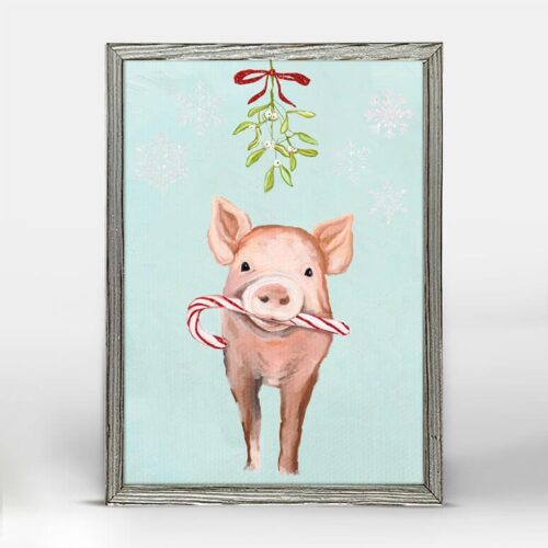 Festive Pig Canvas 5x7