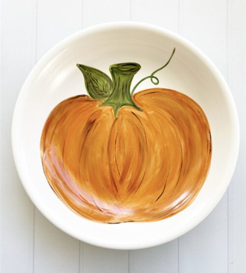 Pumpkin Medium Round Bowl