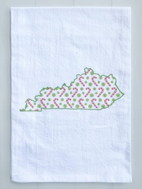 Candy Canes and Peppermints Hand Towel