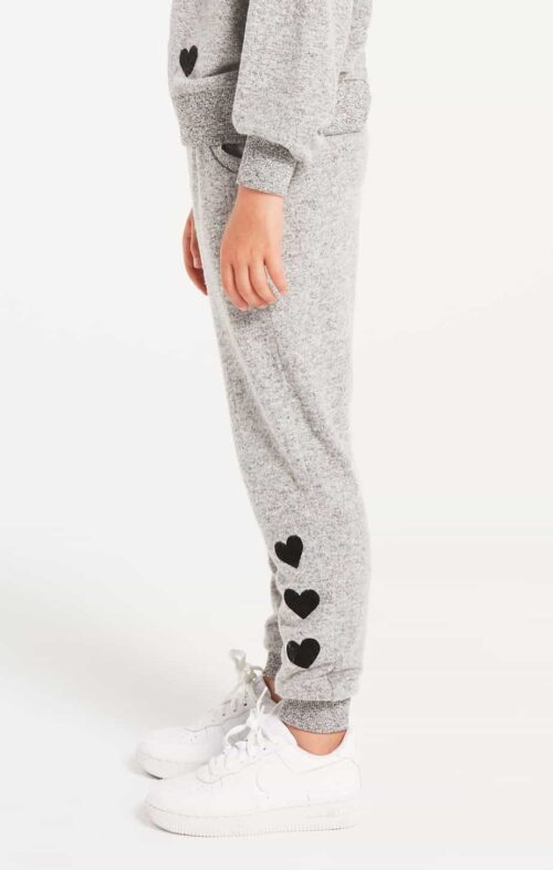 Girls Noah Marled Heather Grey Jogger