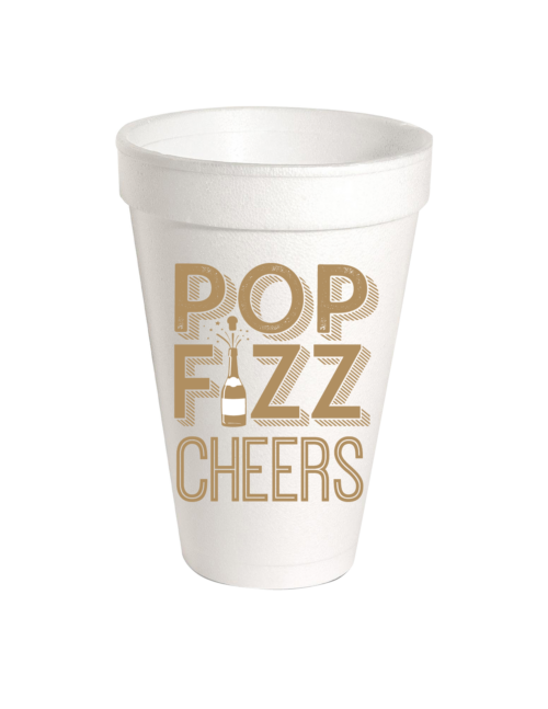 Pop Fizz Cheers Styrofoam Cup
