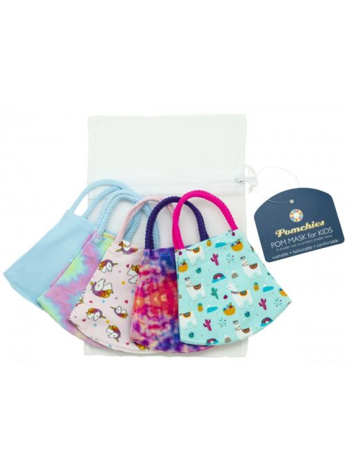 5 Piece Children's Pom Mask Bag Set-4