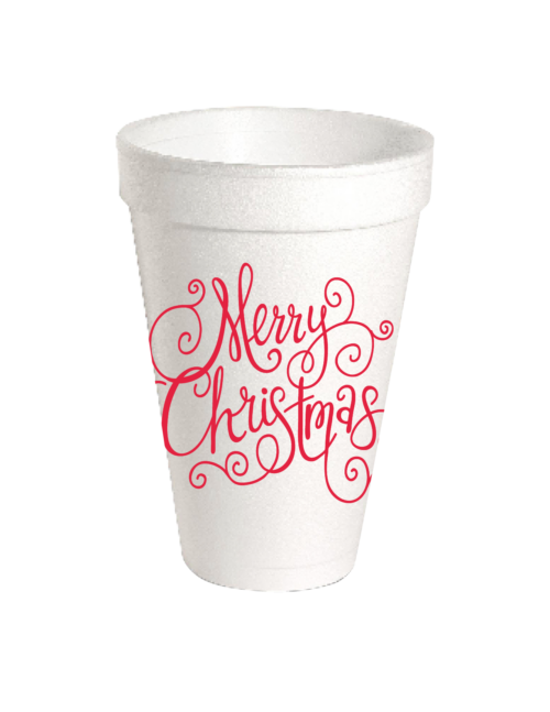 Merry Christmas Styrofoam Cup