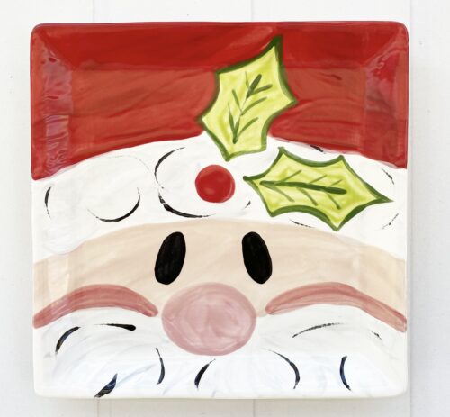 Santa Square Dish