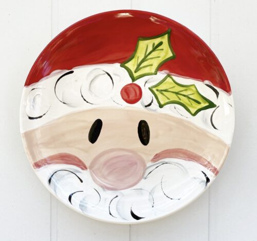 Santa Small Round Plate