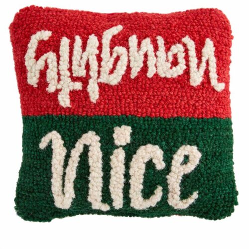 Nice Mini Xmas Hooked Pillow