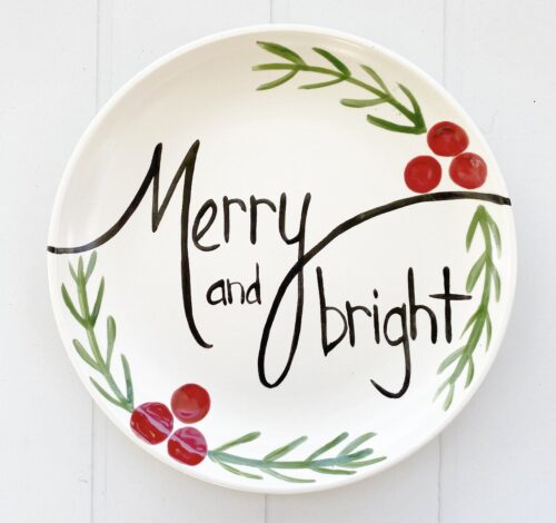 Merry & Bright Small Round Plate