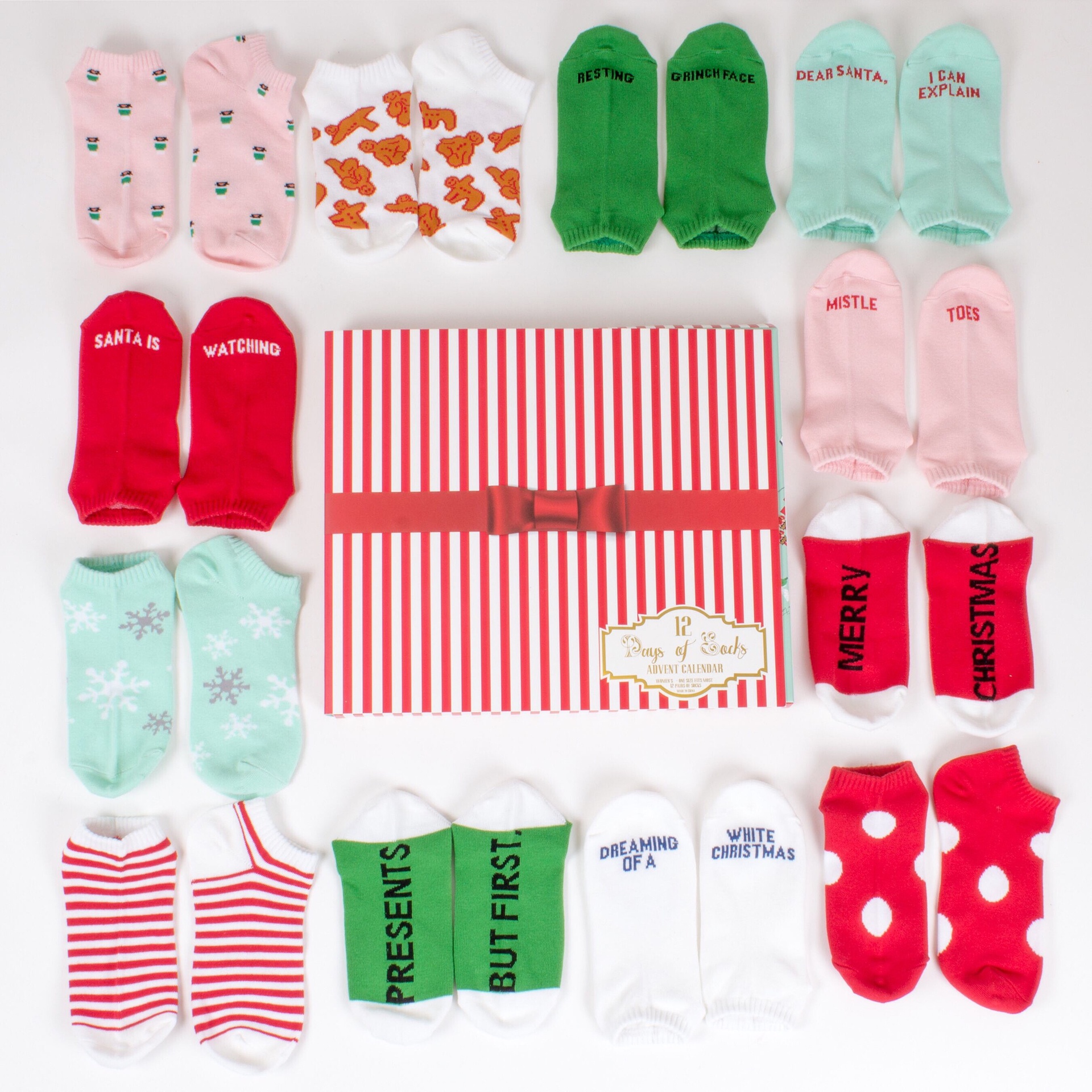 12 Days Sock Advent Calendar Peggy's Gifts & Accessories