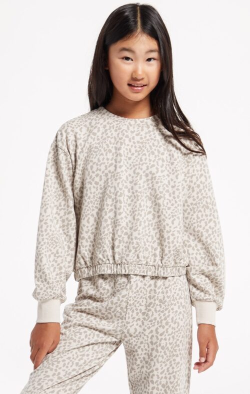 Girls Carmen Bone Leo L/S Top
