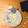 Striped Graduation Cap Big Attachment - Image 2