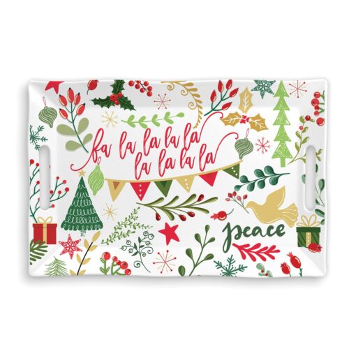 Joy to the World Melamine Large Tray
