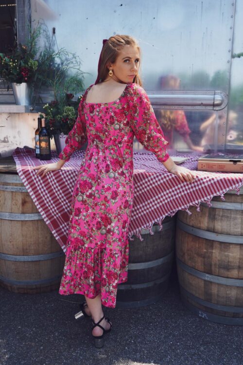 Winter Berry Midi Dress - Image 3