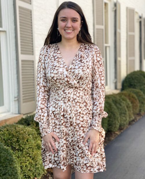 Smocked Waist Flutter Dress (TM5022)