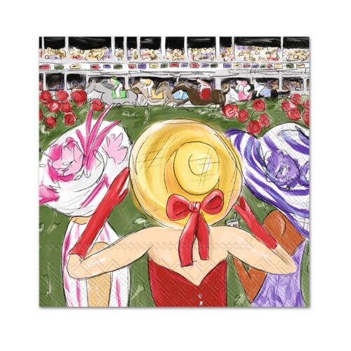 Hat Ladies Cocktail Napkin