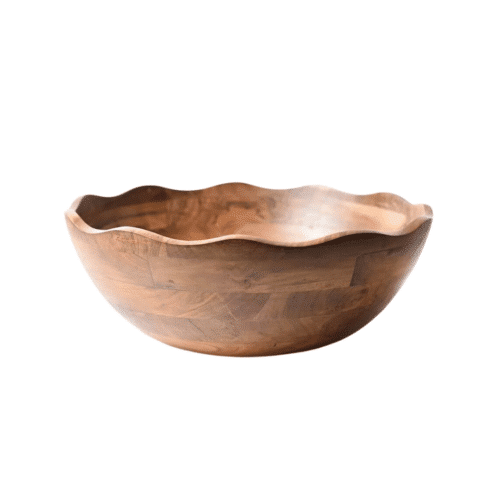 Fundamental Wood Ruffle Bowl