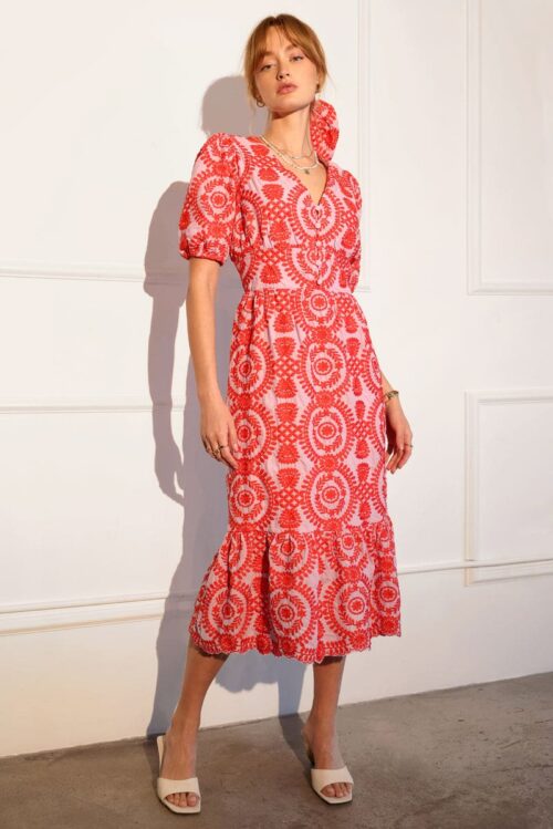 Luisa Emb Midi Dress - Image 2