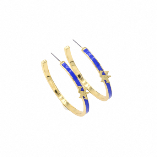 UK Logo Hoop Earring