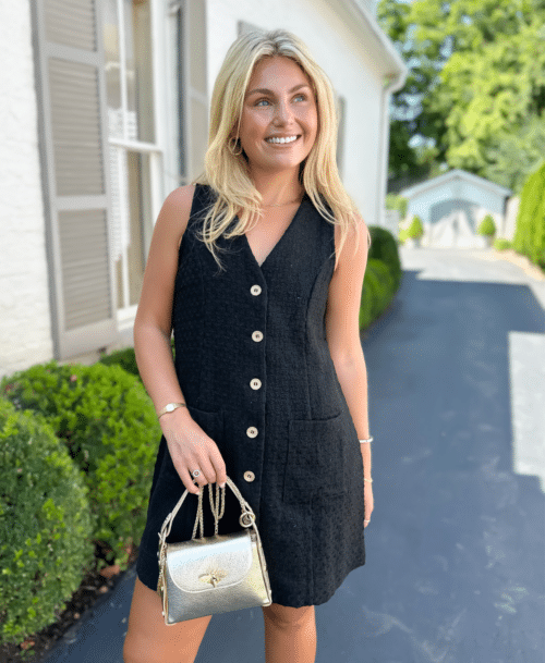 Black Quilted Jumper