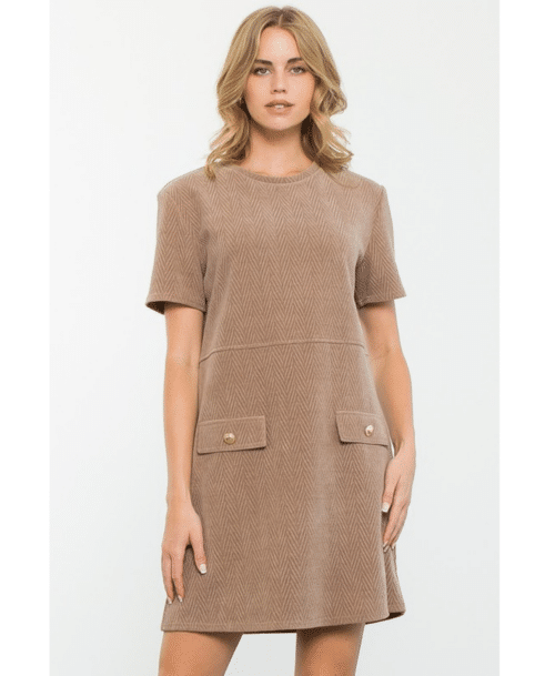 SS Chenille Textured Dress (1439)