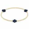 Signature Cross Small Gold Pattern 2mm Bead Bracelet - Image 3