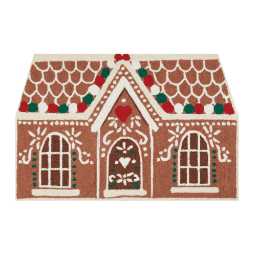 Gingerbread House Hook Rug