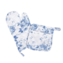 Blue Rose Oven Mitt Set