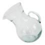 Large Glass Tilted Pitcher