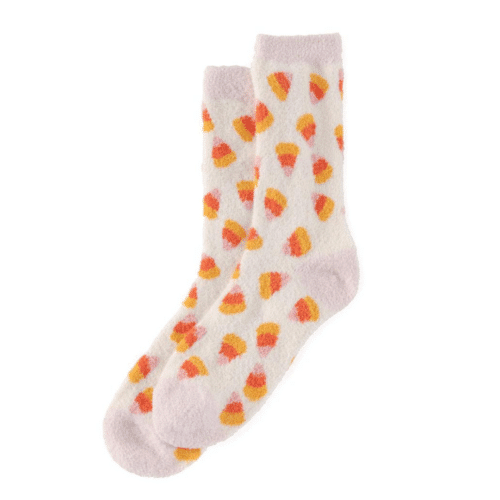 Candy Corn Socks, Ivory