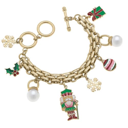 Naughty Nutcracker Charm Bracelet