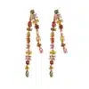 Jewel Tone Crystal Duster Earrings